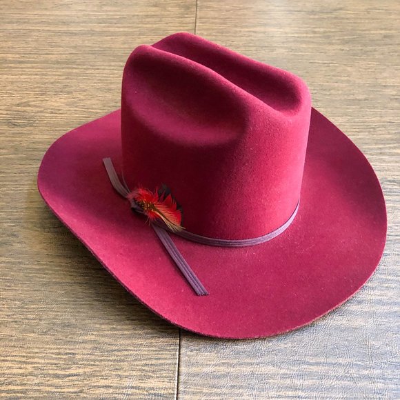 Eddy Hats by Chris Eddy Cowboy Hats Red Durofelt - Picture 2 of 8